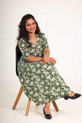 Dabhu A-line kurthi