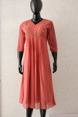 Pleated Aline kurthi