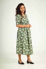 Dabhu A-line kurthi