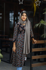 Overlap slited kurthi