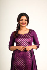 3 panel side pleated aline