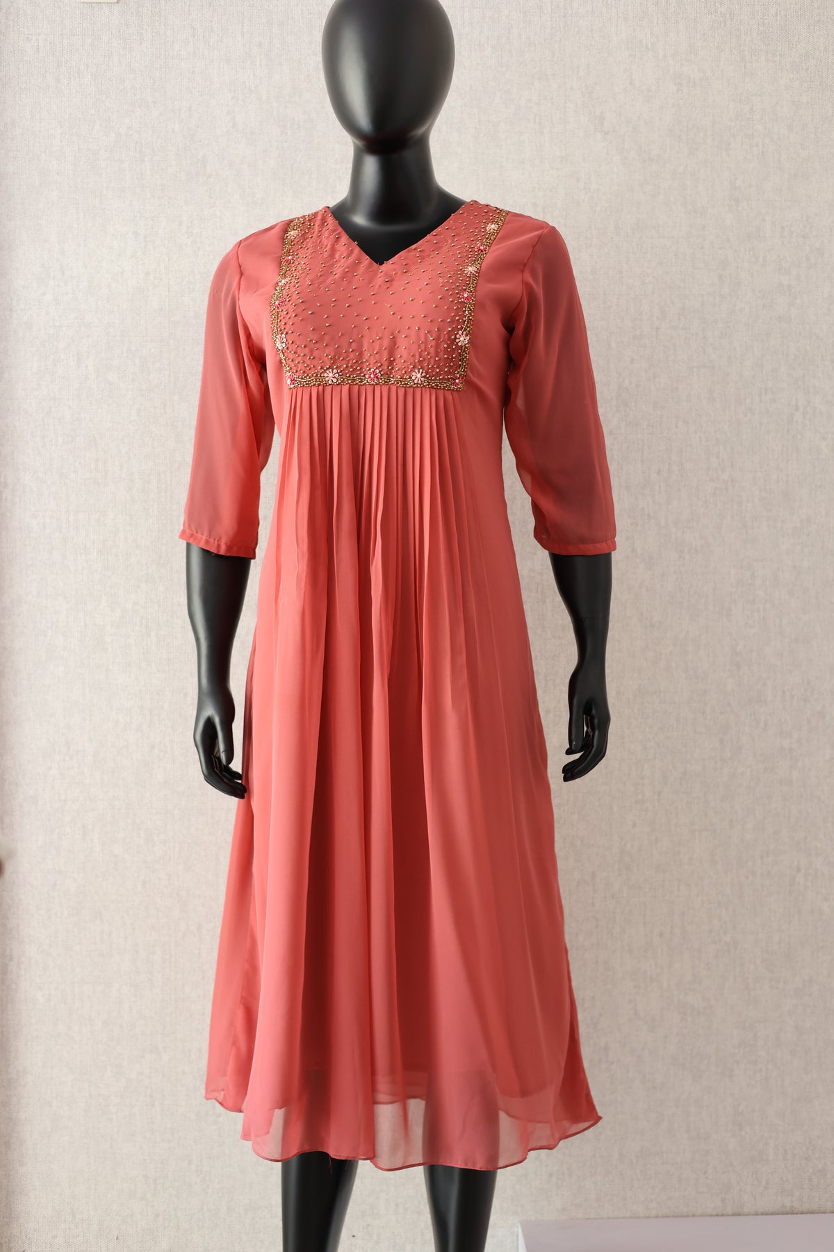 Pleated Aline kurthi