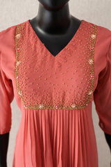 Pleated Aline kurthi