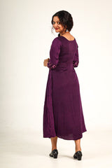 3 panel side pleated aline